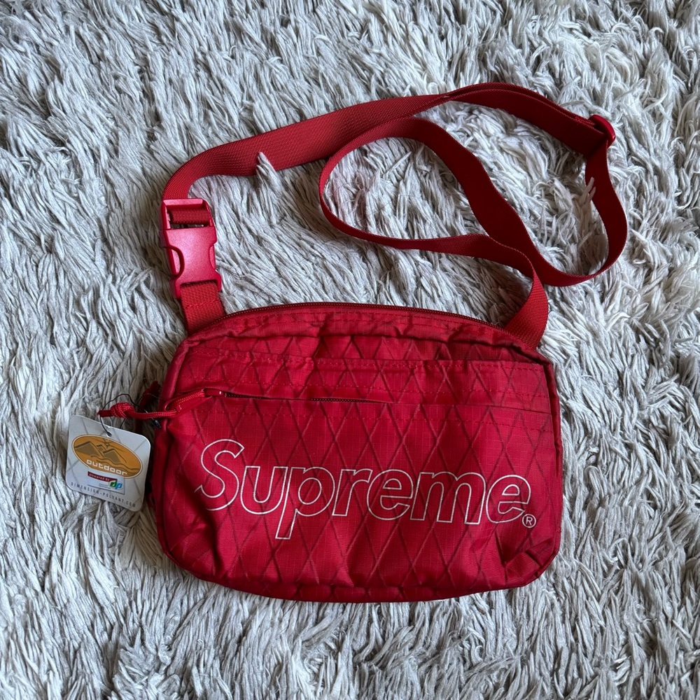 Supreme Red Shoulder Bag